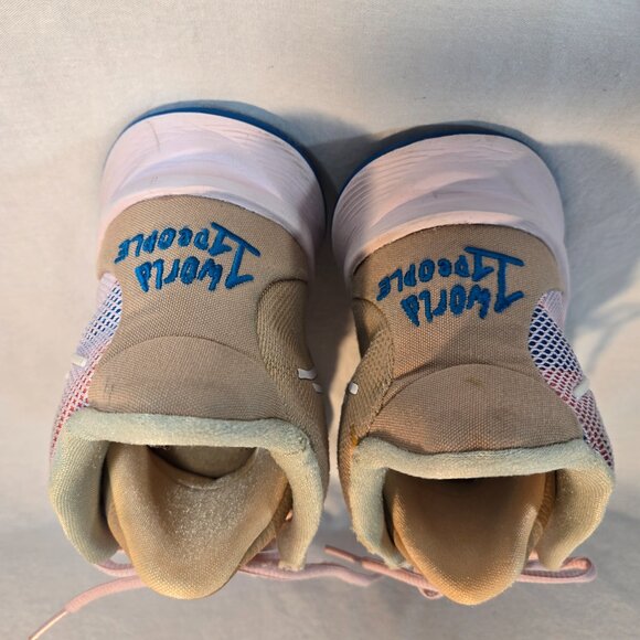 NIKE Kyrie 7 Exclusive "1 World 1 People" Regal Pink Sneakers Size 6.5Y 8W 6.5M - Picture 15 of 16